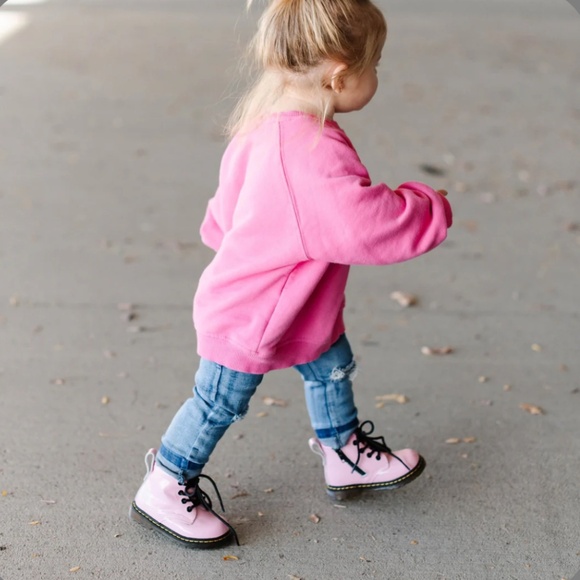 Piper Finn Cotton Candy - Toddler Combat Boot size 7 Pink - Picture 2 of 4